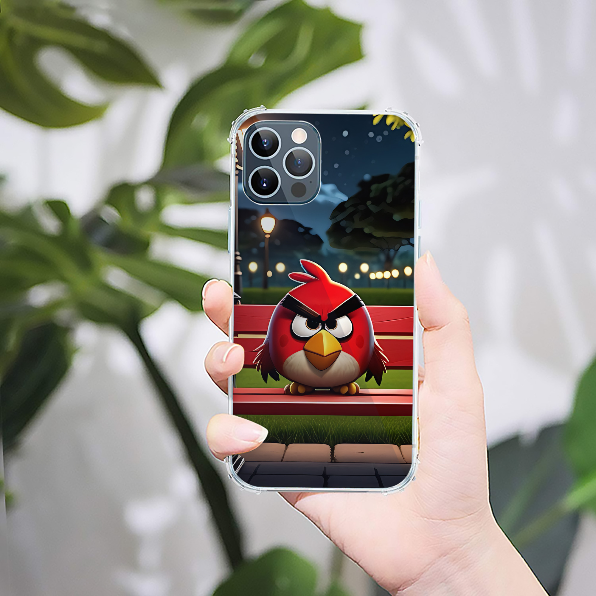（画像用） Angry Birds アングリーバード 【iPhone 12シリーズ対応】透明スマホケース（クリアソフトケース）